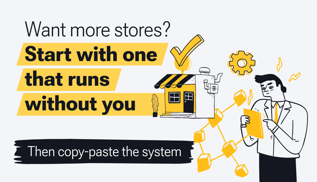 start with one store that runs on it sown